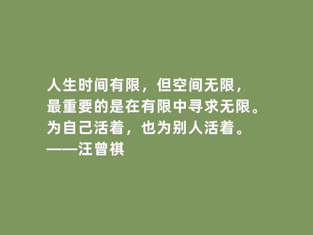 当代小说家，汪曾祺格言，质朴又极具深意，批判性强烈