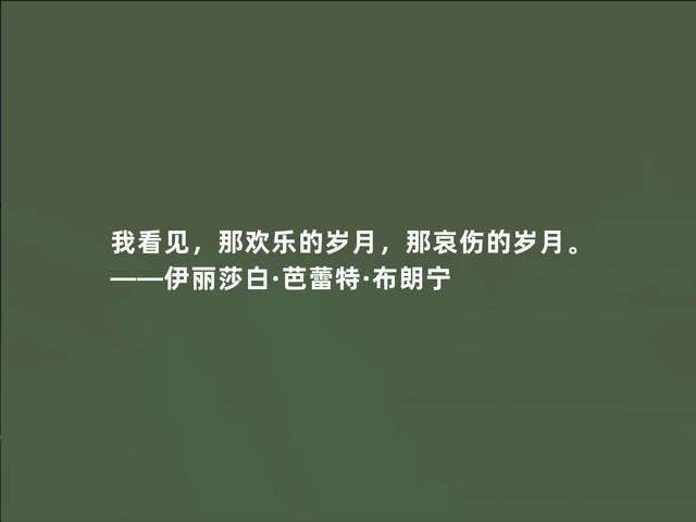 英国顽强女诗人，布朗宁诗话，才气十足，极具现实意义