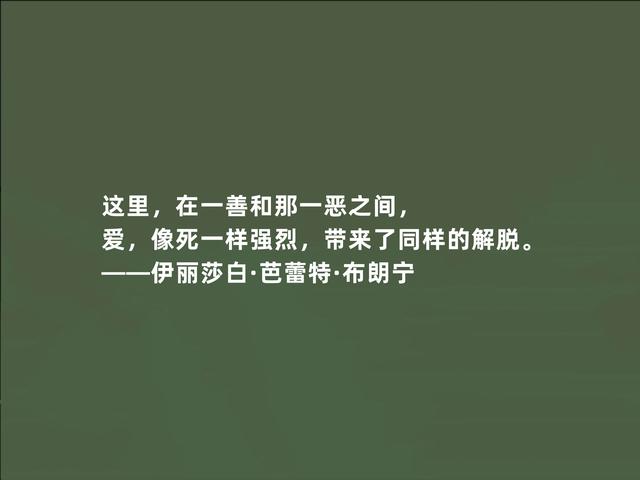 英国顽强女诗人，布朗宁诗话，才气十足，极具现实意义