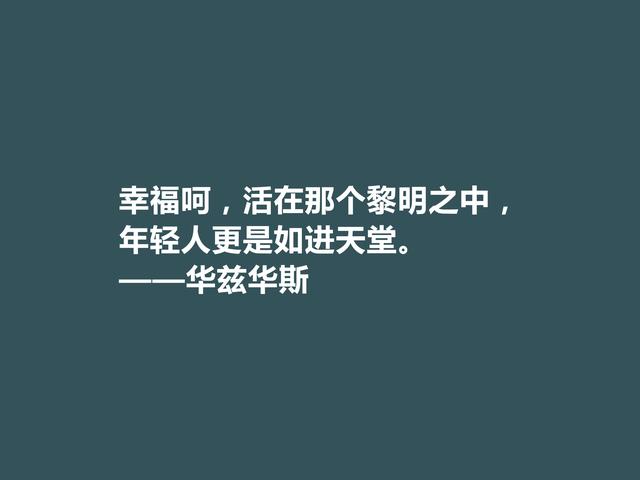 英国浪漫主义诗人，华兹华斯诗，直击人类心灵，读完净化内心