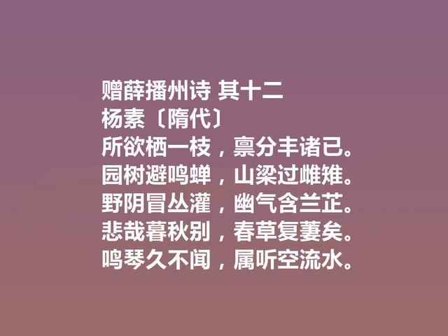 隋朝一代枭雄，杨素这诗，南北诗艺术融合，呈现雄沉雅健之风