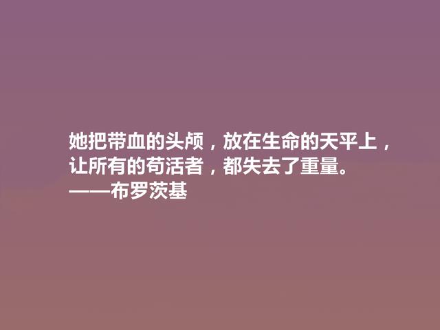 20世纪伟大诗人，布罗茨基诗，悲情色彩浓重，又深含人生道理