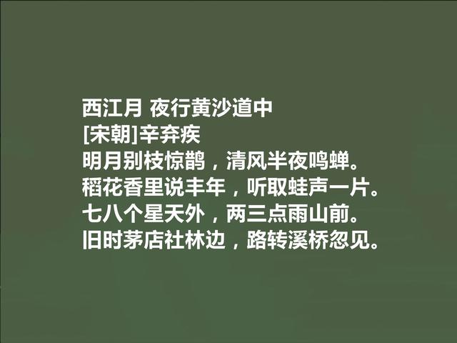 南宋大词人，读辛弃疾首词，豪放至极，彰显伟大人格和豪迈胸襟