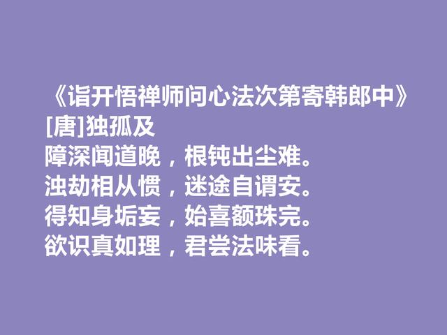 盛唐诗人，诗歌独领风骚，孤独及十首诗，散文化是最大特色，真好