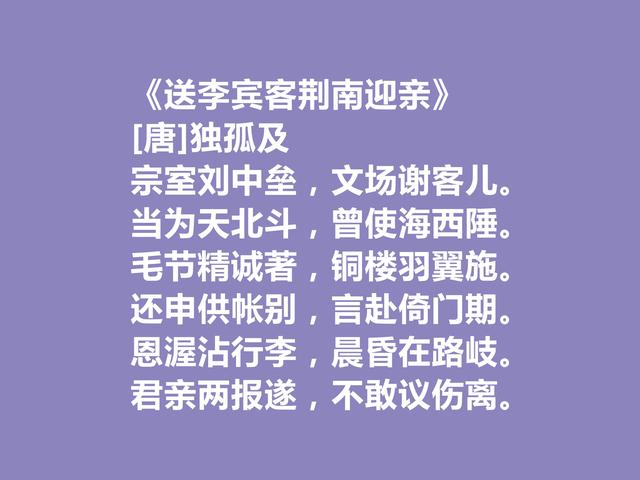 盛唐诗人，诗歌独领风骚，孤独及十首诗，散文化是最大特色，真好