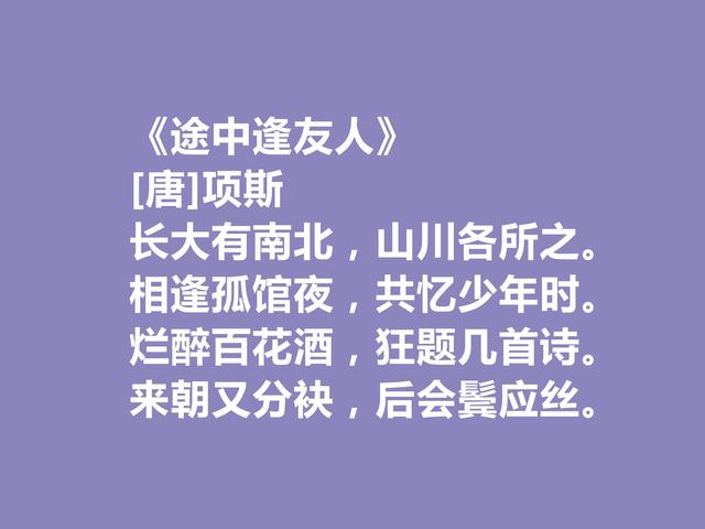 晚唐著名诗人，因一则典故闻名天下，项斯十首诗，批判意义真强烈