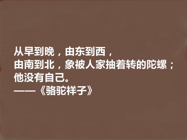 伟大语言大师，老舍名作《骆驼祥子》十句话，京味十足又警示世人