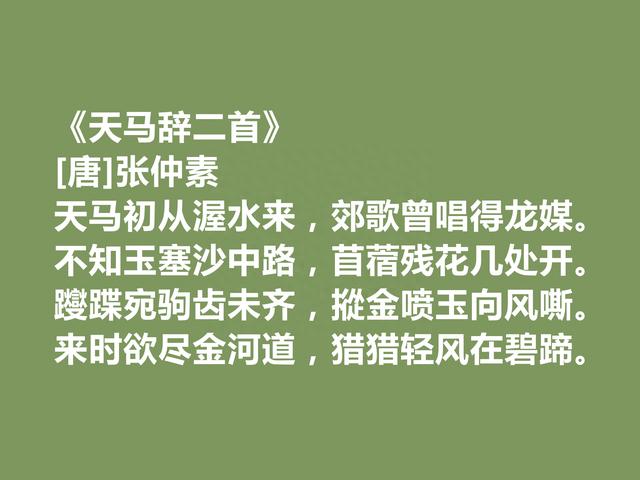 唐中期台阁诗人，朝廷御用文人，张仲素十首诗，彰显中和雅正之美