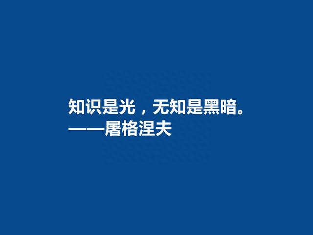 俄国语言大师，屠格涅夫十句格言，极具现实意义，又具备哲学意义