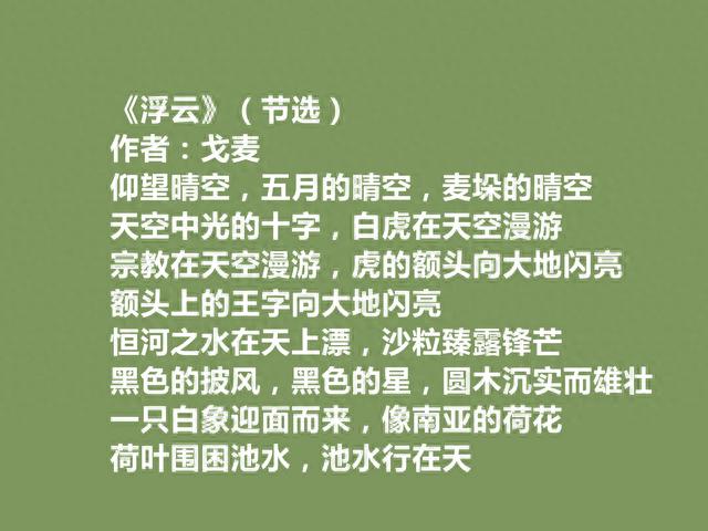 一位纯粹的诗人，戈麦却被遗忘，细品他十首诗，句句挖掘生命救赎