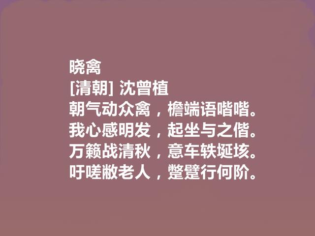 清末民初诗人，被奉为魁杰，沈曾植十首诗，充满真性情，值得细品