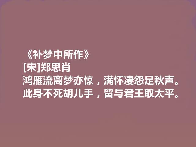 南宋遗民诗人，郑思肖十首诗歌，彰显爱国情怀，中国梦一次源于他