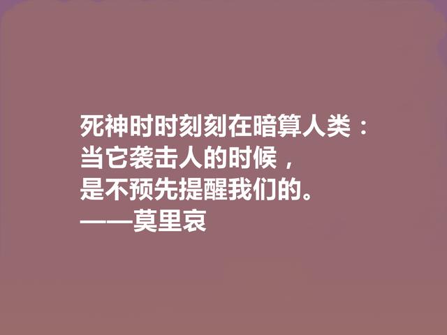 法国文坛巨匠，莫里哀作品十句格言，讽刺意味极强，具有人生哲理