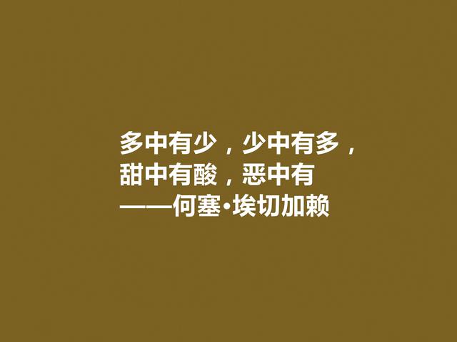 西班牙第一位诺贝尔文学奖得主，埃切加赖七句格言，流露出大才华